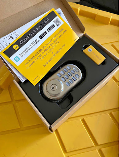 Unboxing a Smart Lock Before Installation.jpg in Elizabethtown, KY